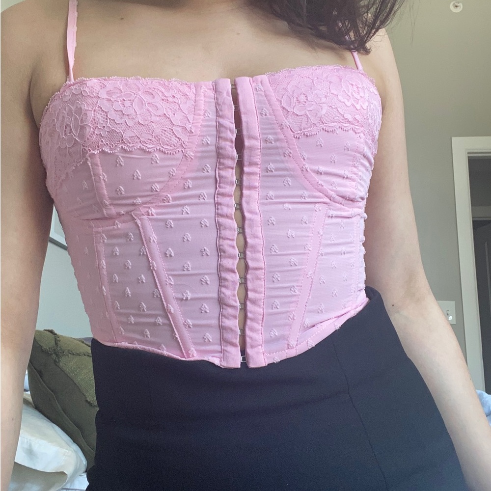 Pink corset